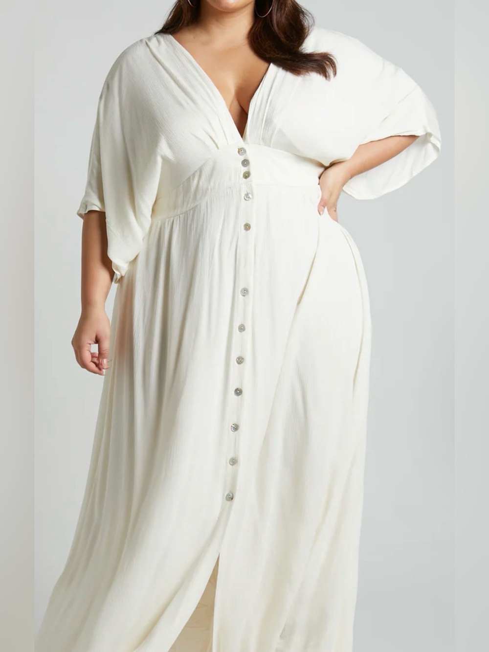 Showpo Button-Front Maxi Dress